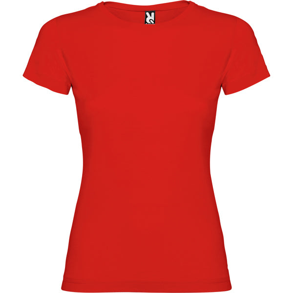 Camiseta manga corta JAMAICA en color rojo para personalizar con tu logo, nombre o foto