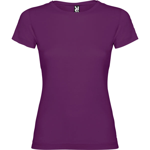 Camiseta manga corta JAMAICA en color purpura, personalización a medida en Crea41