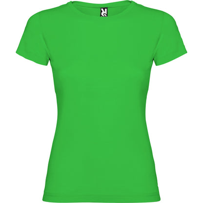 Camiseta manga corta JAMAICA en color verde grass, personalización a medida en Crea41