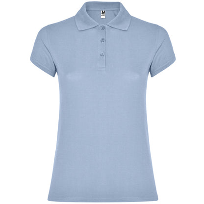 Polo manga corta STAR WOMAN personalizable online — azul zen, taller en Madrid
