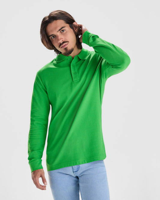 Polo manga larga ESTRELLA L/S, personalización a medida en Gráficas Hugo