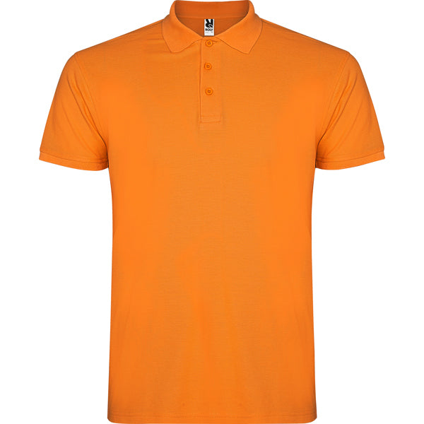 Polo manga corta STAR personalizable online — naranja, taller en Madrid