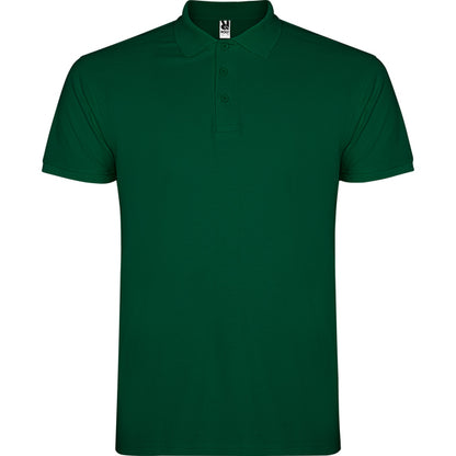 Polo manga corta STAR personalizable online — verde botella, taller en Madrid