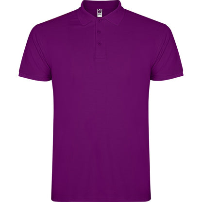 Polo manga corta STAR personalizable online — purpura, taller en Madrid
