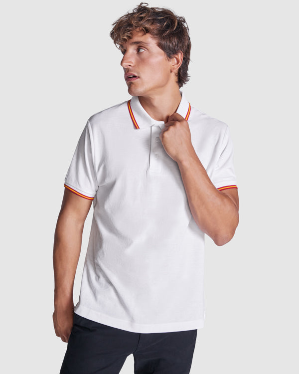 Polo manga corta NATION — estampación y bordado de tu diseño