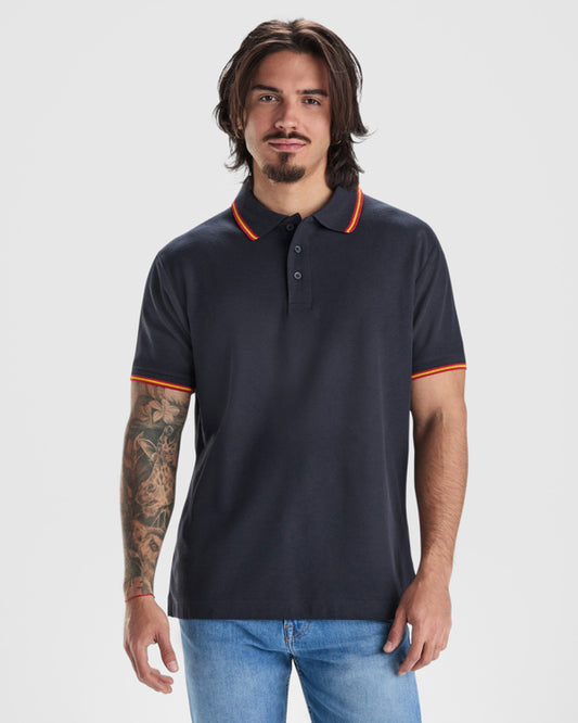 Polo manga corta NATION para personalizar con tu logo, nombre o foto