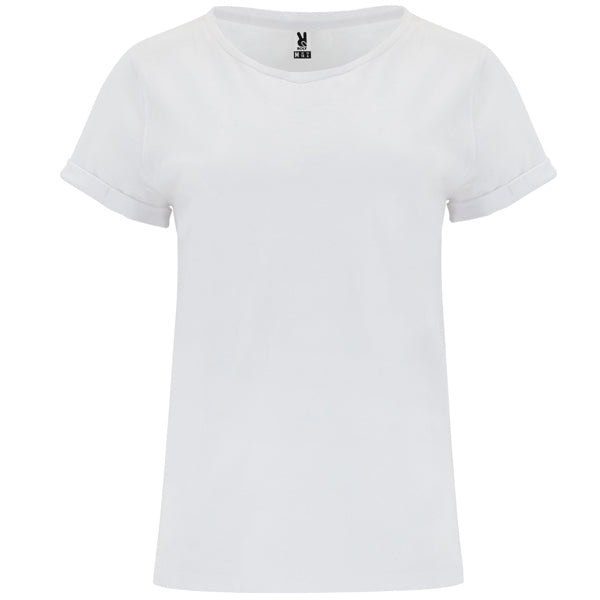 Camiseta manga corta CIES en color blanco para personalizar con tu logo, nombre o foto