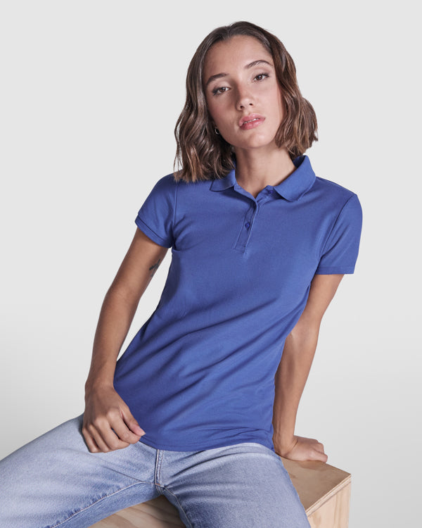 Polo manga corta PEGASO WOMAN PREMIUM — estampación y bordado de tu diseño