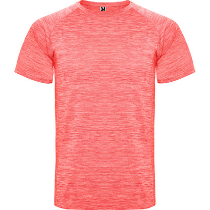Camiseta técnica AUSTIN en color coral fluor vigore, personalización a medida en Gráficas Hugo