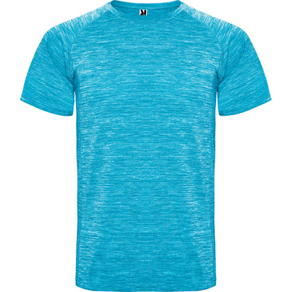 Camiseta técnica AUSTIN en color turquesa vigore — estampación y bordado de tu diseño