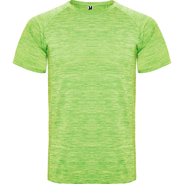 Camiseta técnica AUSTIN en color lima vigore — estampación y bordado de tu diseño