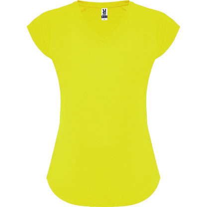 Camiseta técnica AVUS en color lima limon — estampación y bordado de tu diseño