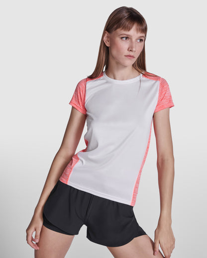 Camiseta técnica ZOLDER WOMAN — estampación y bordado de tu diseño