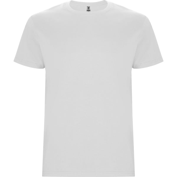 Camiseta manga corta STAFFORD en color blanco — estampación y bordado de tu diseño