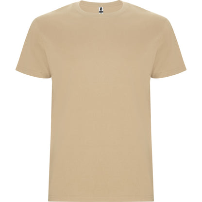 Camiseta manga corta STAFFORD en color arena — estampación y bordado de tu diseño