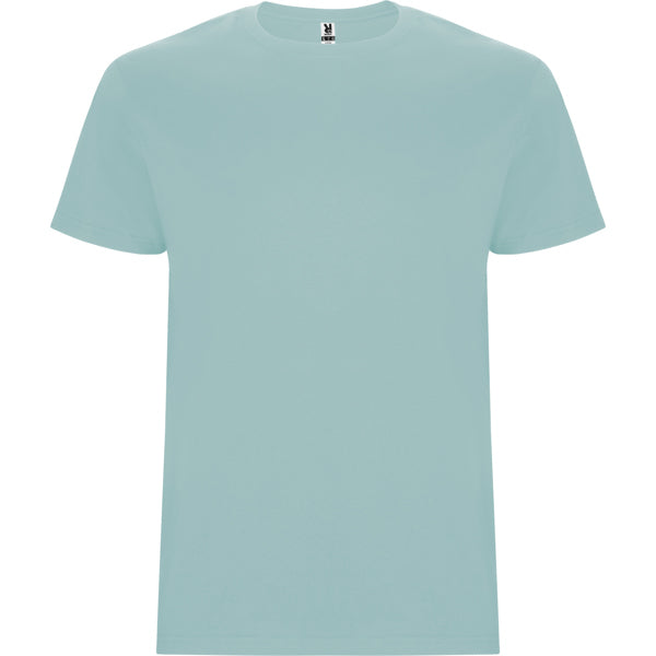 Camiseta manga corta STAFFORD en color azul lavado, personalización a medida en Gráficas Hugo