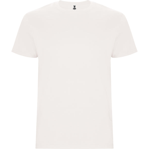 Camiseta manga corta STAFFORD en color blanco vintage — estampación y bordado de tu diseño