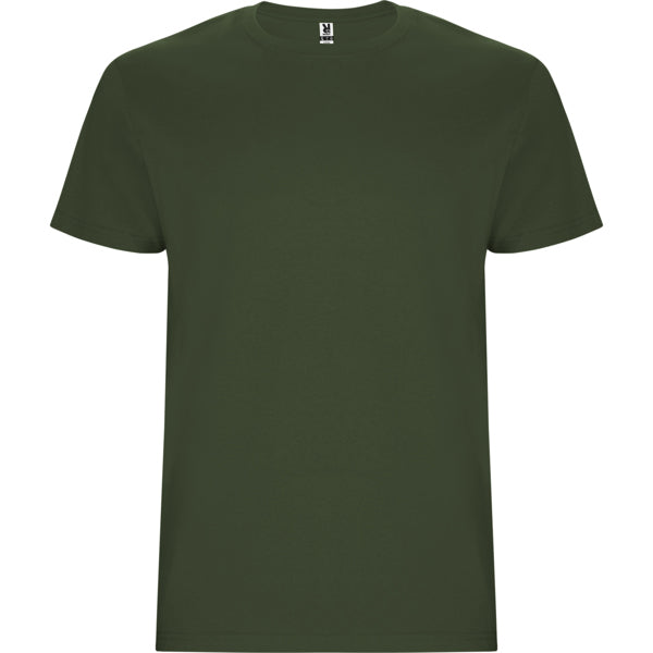 Camiseta manga corta STAFFORD en color verde aventura para personalizar con tu logo, nombre o foto