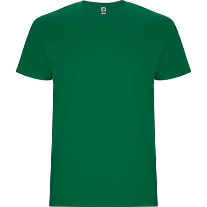 Camiseta manga corta STAFFORD en color verde kelly — estampación y bordado de tu diseño