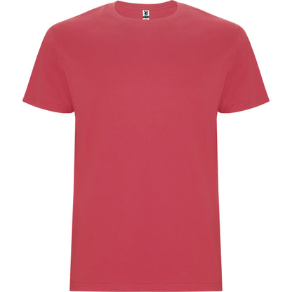 Camiseta manga corta STAFFORD en color rojo crisantemo, personalización a medida en Gráficas Hugo