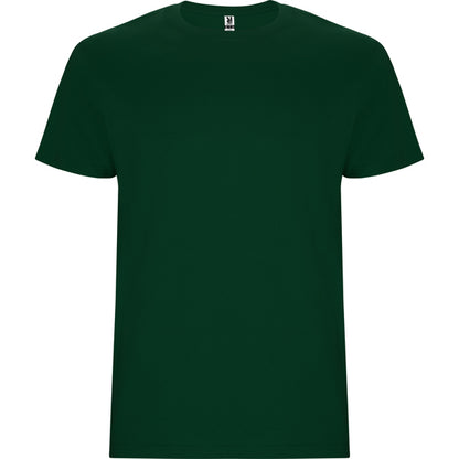 Camiseta manga corta STAFFORD en color verde botella — estampación y bordado de tu diseño