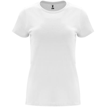 Camiseta manga corta CAPRI en color blanco para personalizar con tu logo, nombre o foto
