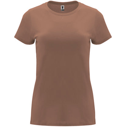 Camiseta manga corta CAPRI en color moca, personalización a medida en Gráficas Hugo