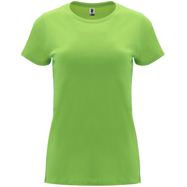 Camiseta manga corta CAPRI en color verde oasis para personalizar con tu logo, nombre o foto
