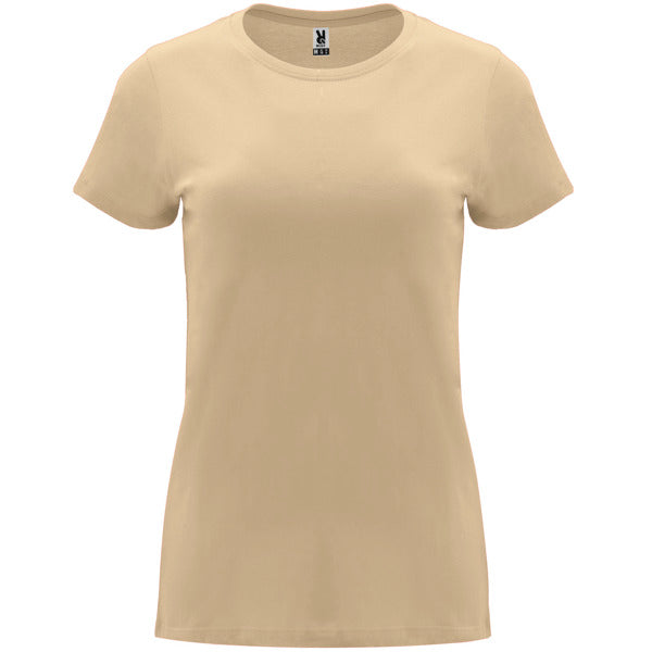 Camiseta manga corta CAPRI en color angora, personalización a medida en Gráficas Hugo