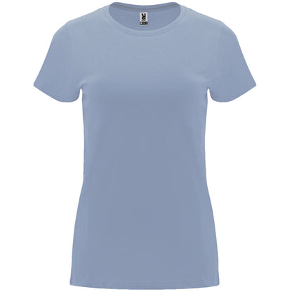 Camiseta manga corta CAPRI en color azul zen para personalizar con tu logo, nombre o foto