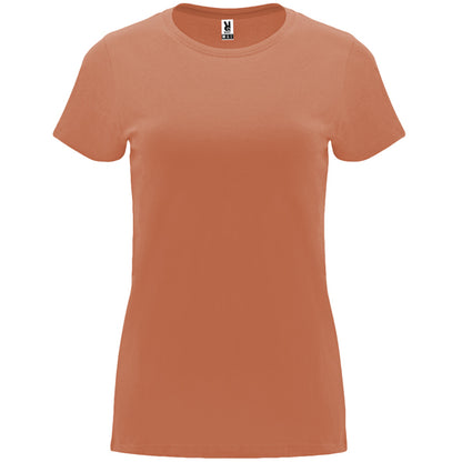 Camiseta manga corta CAPRI en color naranja greek — estampación y bordado de tu diseño