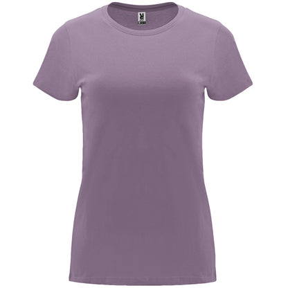 Camiseta manga corta CAPRI en color lavanda, personalización a medida en Gráficas Hugo