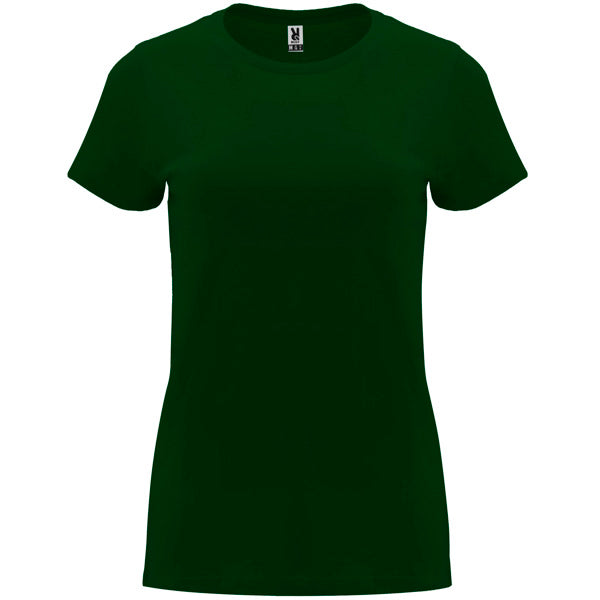 Camiseta manga corta CAPRI en color verde botella para personalizar con tu logo, nombre o foto