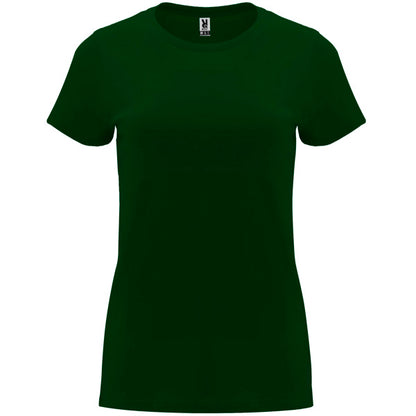 Camiseta manga corta CAPRI en color verde botella para personalizar con tu logo, nombre o foto
