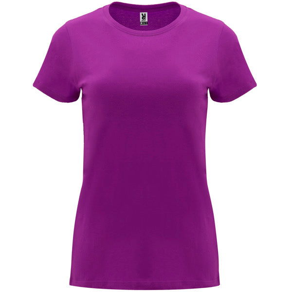 Camiseta manga corta CAPRI en color purpura para personalizar con tu logo, nombre o foto