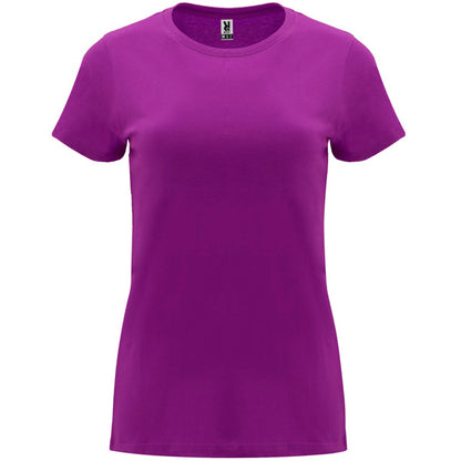 Camiseta manga corta CAPRI en color purpura para personalizar con tu logo, nombre o foto