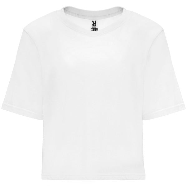 Camiseta manga corta DOMINICA personalizable online — blanco, taller en Madrid