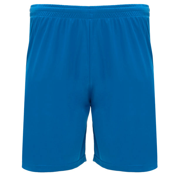 Pantalón Corto DORTMUND en color royal — estampación y bordado de tu diseño