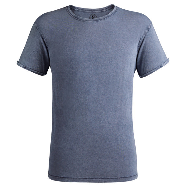 Camiseta manga corta HUSKY personalizable online — azul denim, taller en Madrid