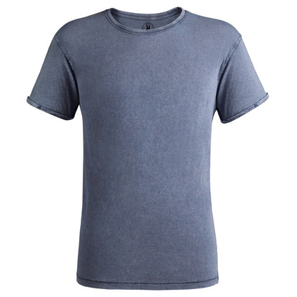 Camiseta manga corta HUSKY personalizable online — azul denim, taller en Madrid