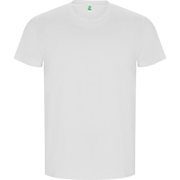 Camiseta manga corta GOLDEN personalizable online — blanco, taller en Madrid