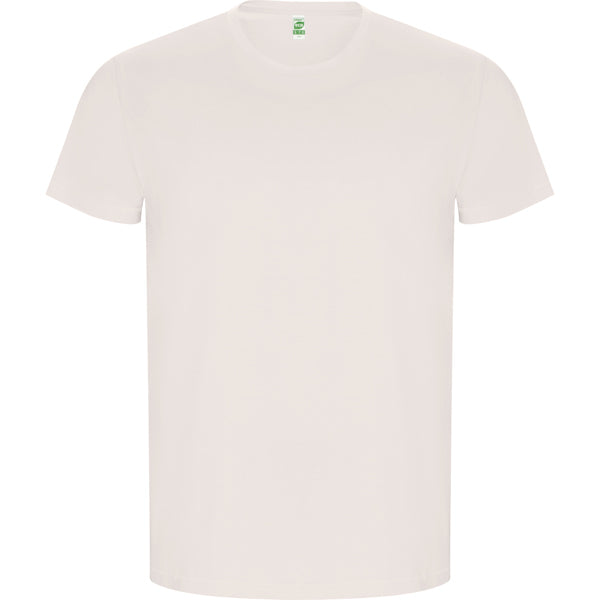 Camiseta manga corta GOLDEN en color blanco vintage, personalización a medida en Gráficas Hugo