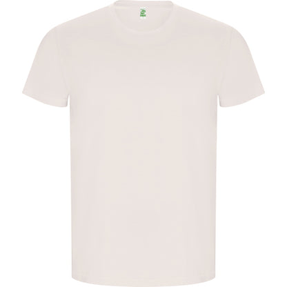 Camiseta manga corta GOLDEN en color blanco vintage, personalización a medida en Gráficas Hugo