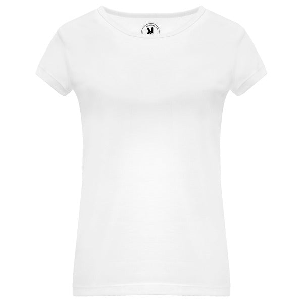 Camiseta manga corta HAWAII en color blanco — estampación y bordado de tu diseño