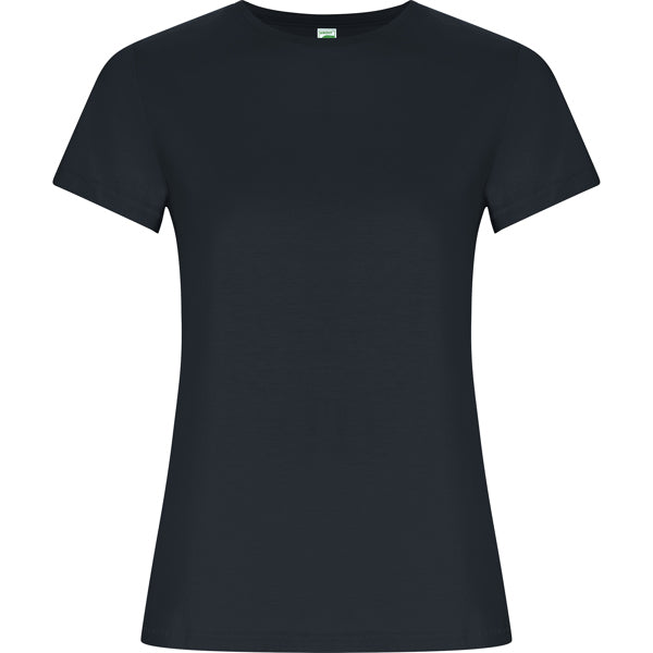 Camiseta manga corta GOLDEN WOMAN en color ebano, personalización a medida en Crea41