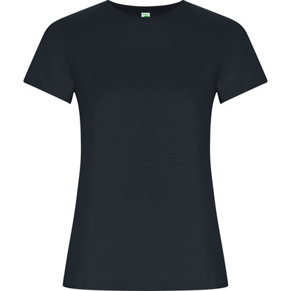 Camiseta manga corta GOLDEN WOMAN en color ebano, personalización a medida en Crea41