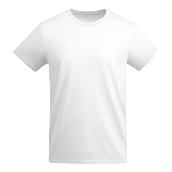 Camiseta manga corta BREDA en color blanco para personalizar con tu logo, nombre o foto