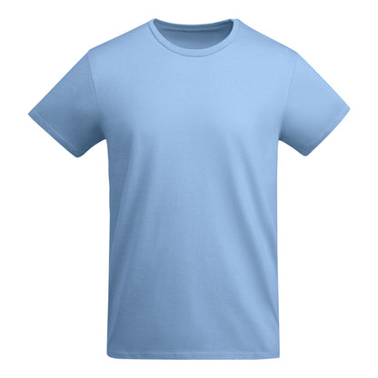 Camiseta manga corta BREDA en color celeste para personalizar con tu logo, nombre o foto