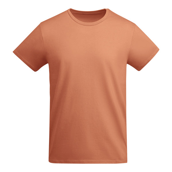 Camiseta manga corta BREDA en color naranja greek — estampación y bordado de tu diseño