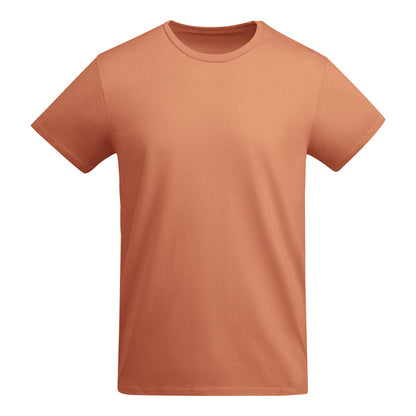 Camiseta manga corta BREDA en color naranja greek — estampación y bordado de tu diseño